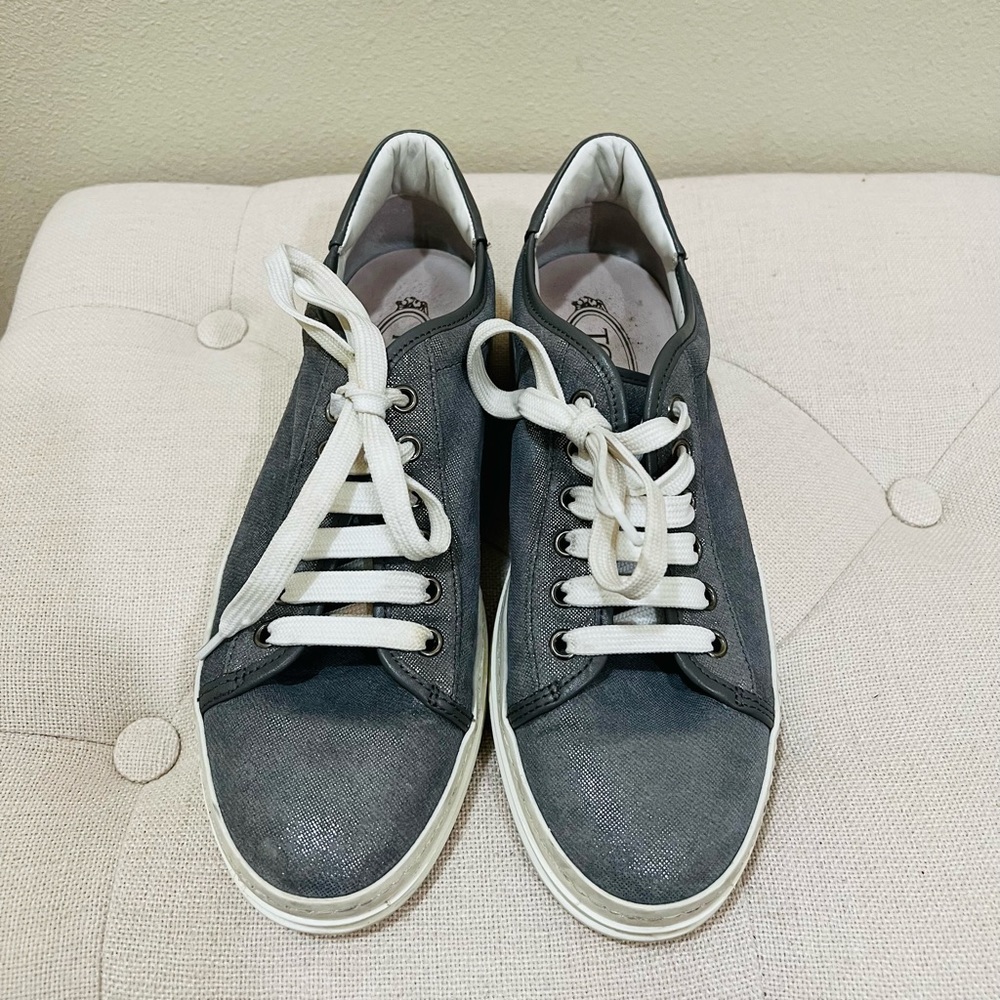 Tods Gunmetal Grey Sneakers